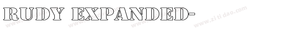 Rudy Expanded字体转换